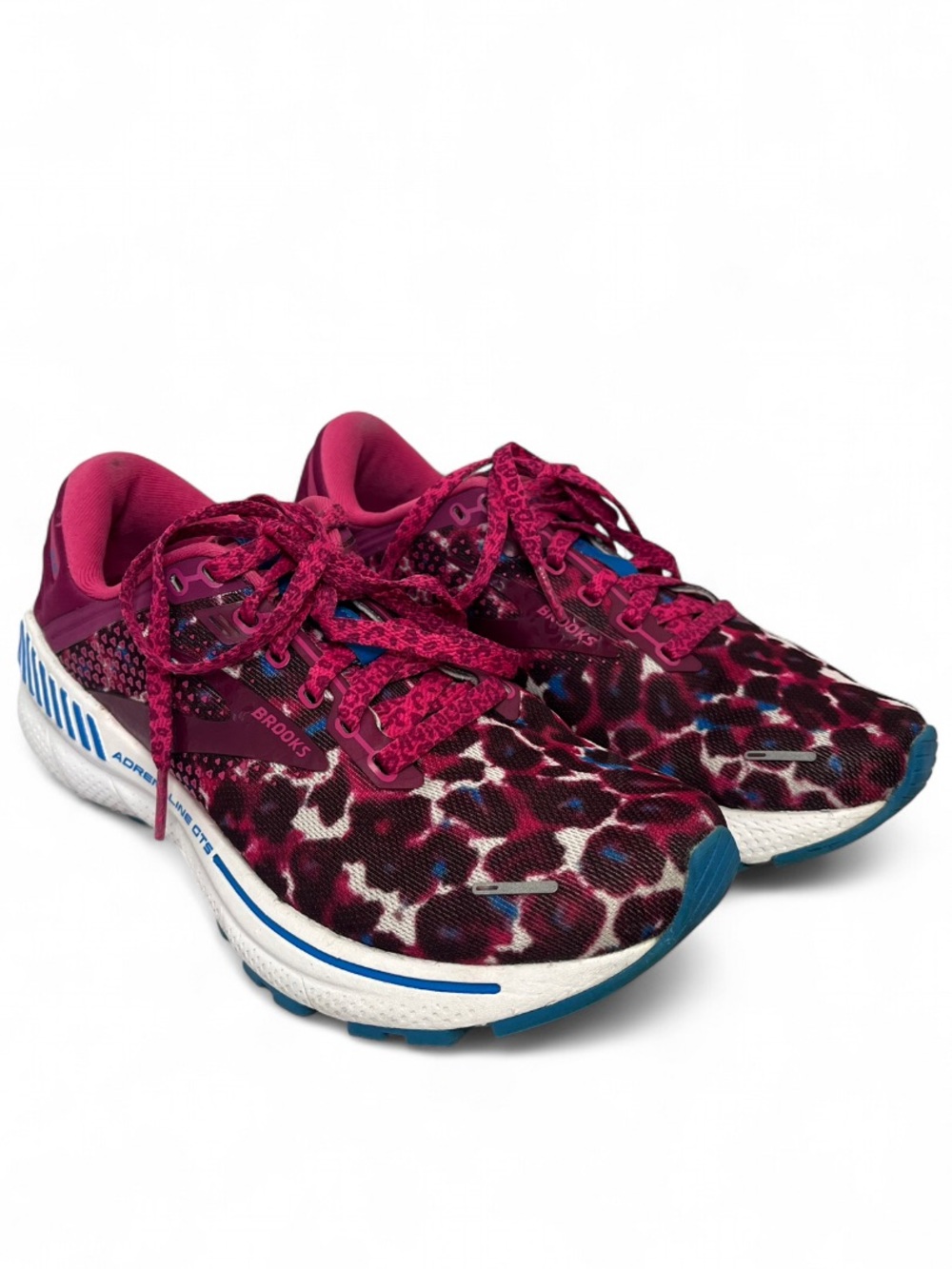 Brooks Adrenaline GTS 22 Pink Leopard Women’s Running Shoes 7.5 Gym 1203531B568